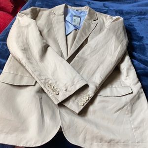Tan linen blazer